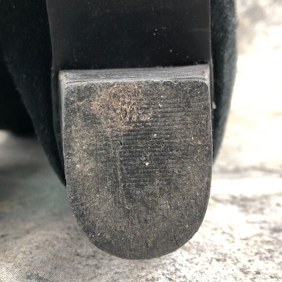 GH Bass & Co Women's Size 8M Noreen Black Leather Block Heel Knee High Boots - Picture 15 of 16